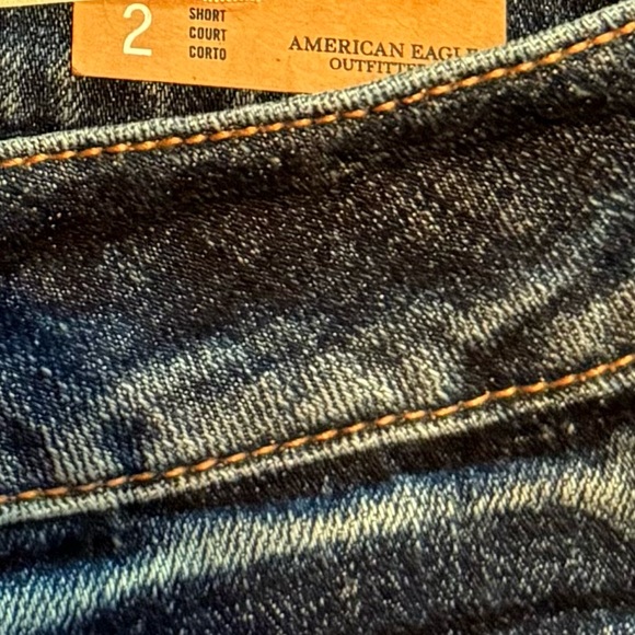 American Eagle Outfitters Size 2 Short Women's Dark Blue Skinny Jeans - Picture 7 of 11
